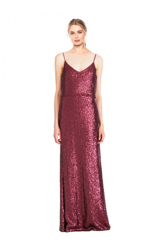 Purcahse  Sleeveless Halter Neck A-Line Sequin Formal Evening Dress UK