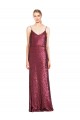 Purcahse  Sleeveless Halter Neck A-Line Sequin Formal Evening Dress UK