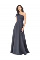 Purcahse  Sleeveless One Shoulder A-Line Satin Formal Evening Dress UK