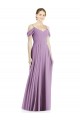 Purcahse  Open Back Sleeveless Off the Shoulder A-Line Soft Chiffon Semi Formal Evening Dress UK