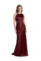 Purcahse  Sleeveless Spaghetti Straps A-Line Stretch Satin Formal Evening Dress UK