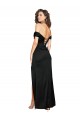 Purcahse  Low Back Sleeveless Sweetheart A-Line Silky Satin Black Tie Evening Dress UK