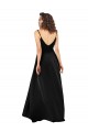Purcahse  Low Back Sleeveless V-Neck A-Line Silky Satin High Low Evening Dress UK