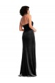 Purcahse  Low Back Sleeveless Halter Neck Mermaid Stretch Velvet Formal Evening Dress UK