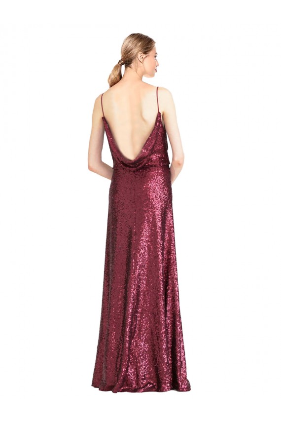 Purcahse  Sleeveless Halter Neck A-Line Sequin Formal Evening Dress UK