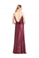 Purcahse  Sleeveless Halter Neck A-Line Sequin Formal Evening Dress UK