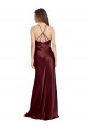 Purcahse  Sleeveless Spaghetti Straps A-Line Stretch Satin Formal Evening Dress UK