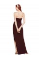 Purcahse  Sleeveless Strapless Sheath Stretch Crepe Formal Evening Dress UK