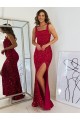 Purcahse  Sleeveless Square Neck Sheath Velvet Sequin Evening Gown UK