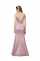 Purcahse  V-Back Sleeveless V-Neck Sheath Satin Formal Evening Dress UK