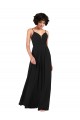 Purcahse  Criss Cross Open Back Sleeveless V-Neck Column Soft Chiffon Formal Evening Dress UK
