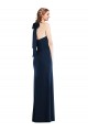 Purcahse  Open Back Sleeveless High Neck Trumpet Stretch Crepe Semi Formal Evening Dress UK