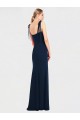 Purcahse  Low Back Sleeveless Spaghetti Straps Trumpet Stretch Crepe Semi Formal Evening Dress UK