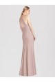 Purcahse  Open Back Sleeveless Halter Neck Trumpet Stretch Crepe Semi Formal Evening Gown UK