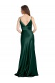 Purcahse  V-Back Sleeveless Spaghetti Straps Sheath Stretch Satin Formal Evening Dress UK
