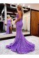 Purcahse  Lavender Sleeveless Sweetheart A-Line Velvet Sequin Homecoming Dress UK
