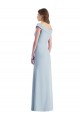 Purcahse  Sleeveless Off the Shoulder A-Line Stretch Crepe Black Tie Evening Dress UK
