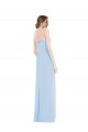 Purcahse  Light Sky Blue Sleeveless Sweetheart A-Line Soft Chiffon Evening Dresses UK