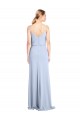 Purcahse  V-Back Sleeveless Cowl Neck Sheath Stretch Crepe Evening Dress UK