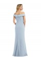 Purcahse  Sleeveless Off the Shoulder Trumpet Stretch Crepe Semi Formal Evening Dress UK
