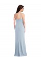 Purcahse  Sleeveless Spaghetti Straps Trumpet Stretch Crepe Formal Evening Dress UK