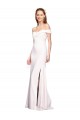 Purcahse  White Sleeveless Off the Shoulder Mermaid Stretch Crepe Evening Dress UK