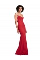 Purcahse  Sleeveless Spaghetti Straps Mermaid Stretch Crepe Long Evening Dress UK