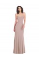 Purcahse  Dusty Pink Sleeveless Sweetheart Mermaid Stretch Crepe Evening Dress UK