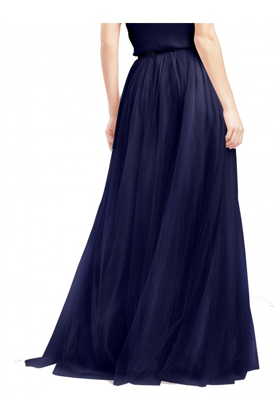Purcahse  Sleeveless Halter Neck A-Line Tulle Semi Formal Evening Dress UK