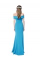 Purcahse  Sleeveless Off the Shoulder Sheath Stretch Crepe Evening Dress UK