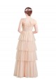 Purcahse  Sleeveless V-Neck A-Line Tulle Semi Formal Evening Dress UK