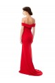 Purcahse  Sleeveless Off the Shoulder A-Line Stretch Crepe Evening Dress UK