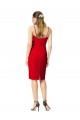 Purcahse  Red Sleeveless Sweetheart Sheath Stretch Crepe Formal Evening Dress UK