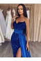 Purcahse  Sleeveless Sweetheart Sheath Velvet Sequin Evening Dresses UK