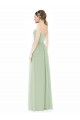 Purcahse  Low Back Sage Sleeveless Sweetheart A-Line Soft Chiffon Semi Formal Evening Dress UK
