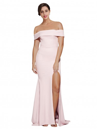 Purcahse  Low Back Pink Sleeveless Square Neck Sheath Stretch Crepe Formal Evening Dress UK