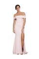 Purcahse  Low Back Pink Sleeveless Square Neck Sheath Stretch Crepe Formal Evening Dress UK
