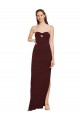 Purcahse  Sleeveless Strapless Sheath Stretch Crepe Formal Evening Dress UK