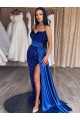 Purcahse  Sleeveless Sweetheart Sheath Velvet Sequin Evening Dresses UK