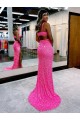 Purcahse  Sleeveless V-Neck Sheath Velvet Sequin Evening Dresses UK