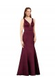 Purcahse  V-Back Sleeveless V-Neck Sheath Satin Formal Evening Dress UK