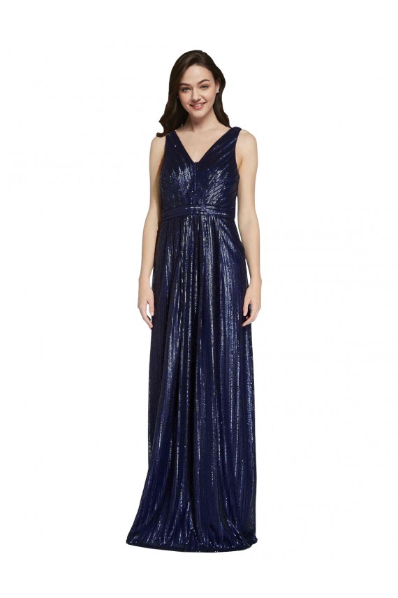 Purcahse  V-Back Sleeveless V-Neck Sheath Sequin Formal Evening Dress UK
