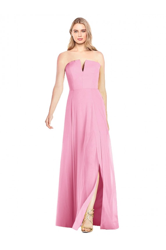 Purcahse  Sleeveless V-Neck Trumpet Soft Chiffon Semi Formal Evening Dress UK