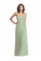 Purcahse  Sleeveless Spaghetti Straps Trumpet Soft Chiffon Formal Evening Dress UK
