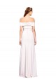 Purcahse  White Sleeveless Off the Shoulder Mermaid Stretch Crepe Evening Dress UK